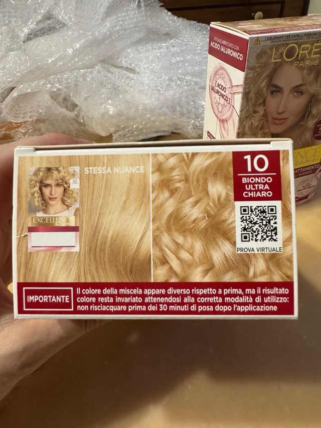 2 pz. L’Oreal Excellence 10 Biondo Chiaro 