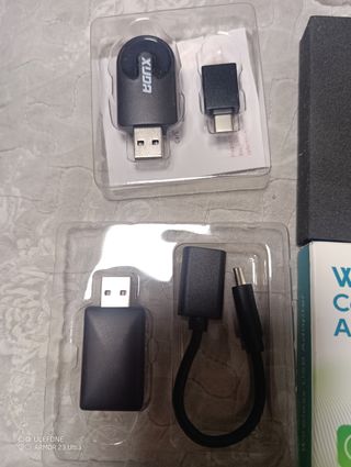 Adaptador USB inalámbric para CarPlay Android Auto