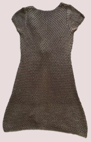 Cardigan lungo, in cotone lavorato a mano - Tg M