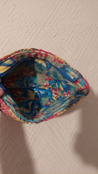 Clutch mimbre multicolor