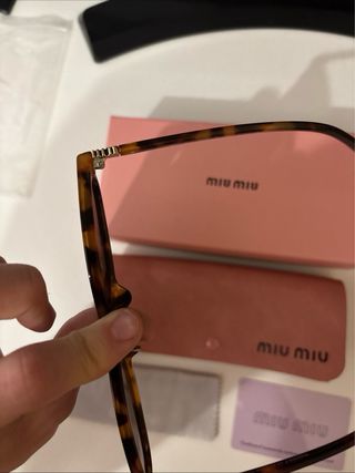 Gafas Miu Miu - Marrón Dorado
