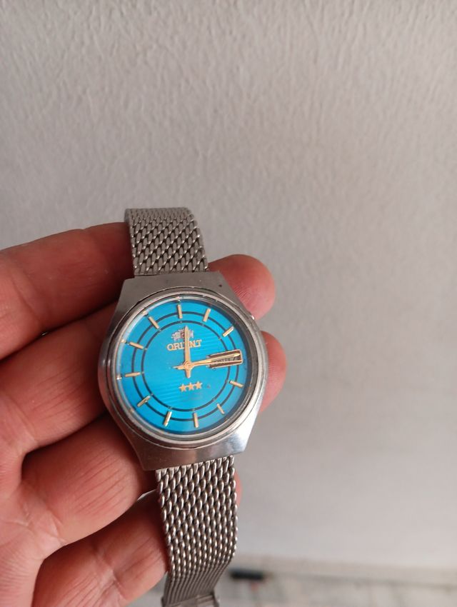 Orient Automático Vintage Azul