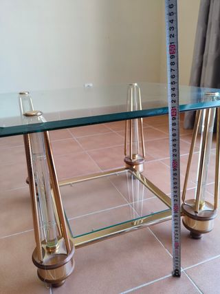 Mesita auxiliar elegante cristal