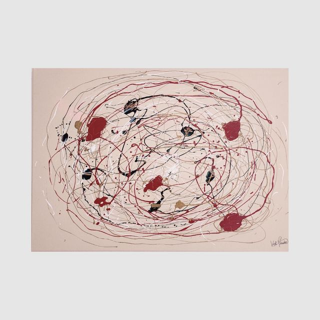 Colección 6 Cuadros Abstractos Lienzo