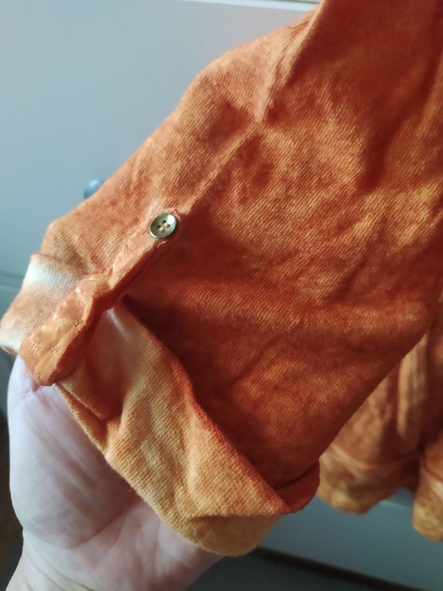 Camiseta Viriato el Corte Ingles manga 3/4 naranja