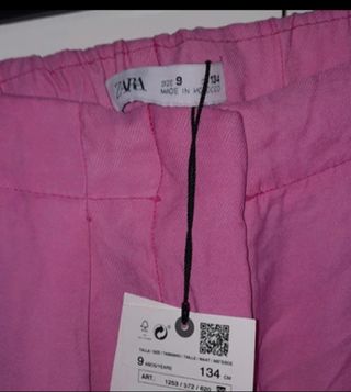 Pantalones niña Zara rosa - 9 años