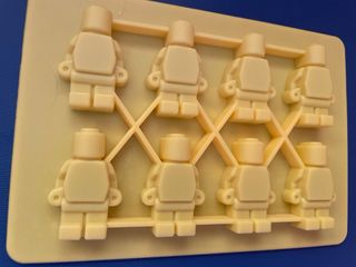 Molde figuras Lego silicona amarilla