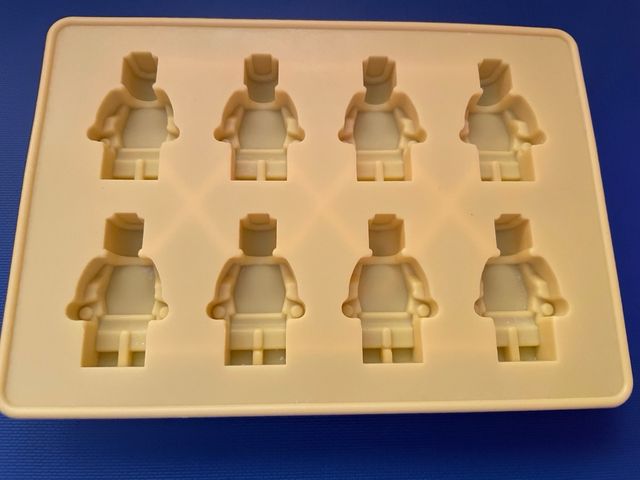 Molde figuras Lego silicona amarilla