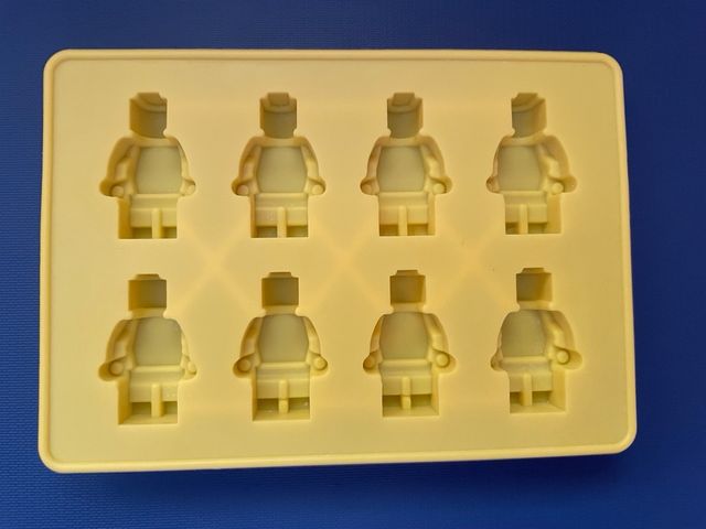 Molde figuras Lego silicona amarilla