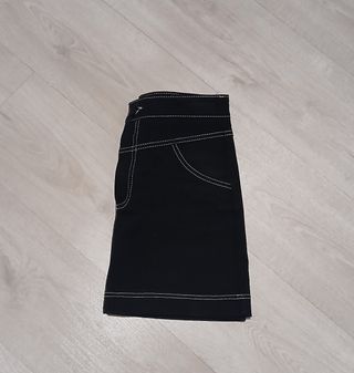 Mini Falda Vaquera Zara negra