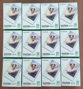 Lote ahorro de 12 packs de Fuji instax mini 20