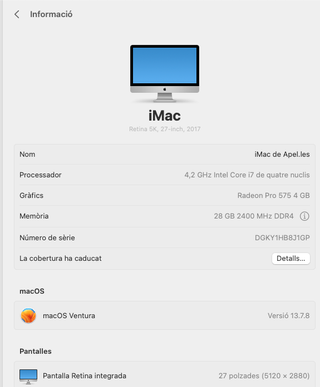 iMac 27" Retina 5K 2017