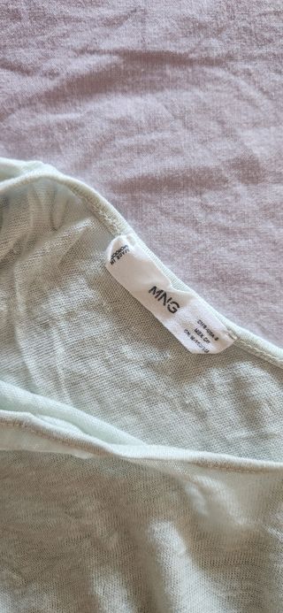 Camiseta tirantes Mango verde menta - T-S