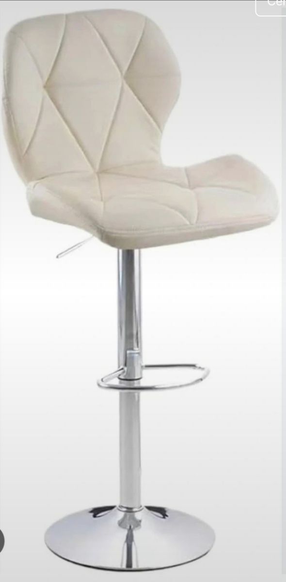 Silla bar blanca regulable