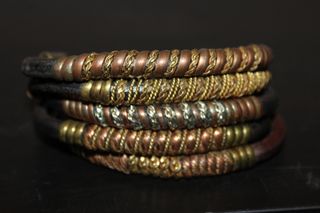 Bracciali vintage pelle 5pz