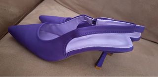 Zapatos tacón aguja mujer, morados