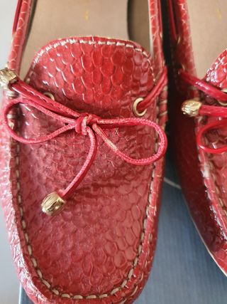 Mocassino donna rosso. Taglia 36. Buono stato