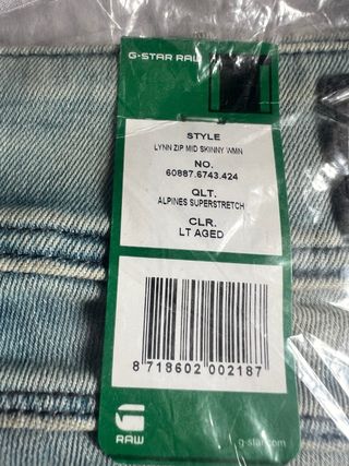 Vaqueros G-Star Raw mujer a estrenar