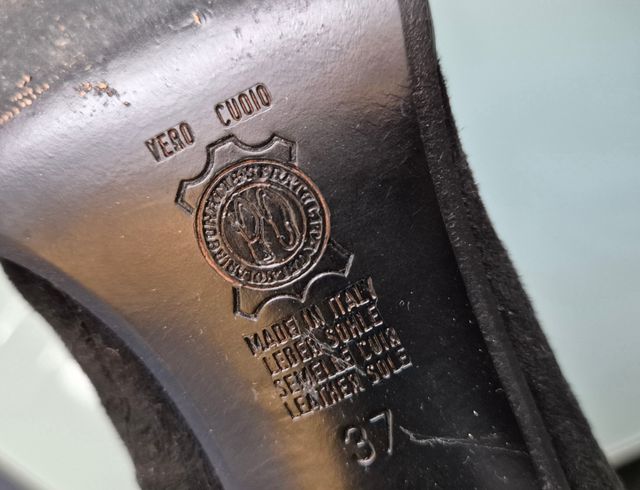 Botas tacon Mima Venecia Piel Marrón-Negro 37