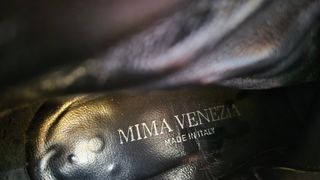 Botas tacon Mima Venecia Piel Marrón-Negro 37