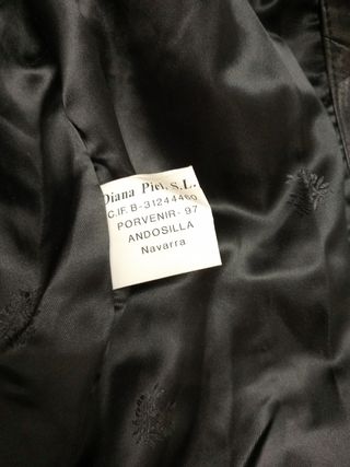 Cazadora piel-piel negra