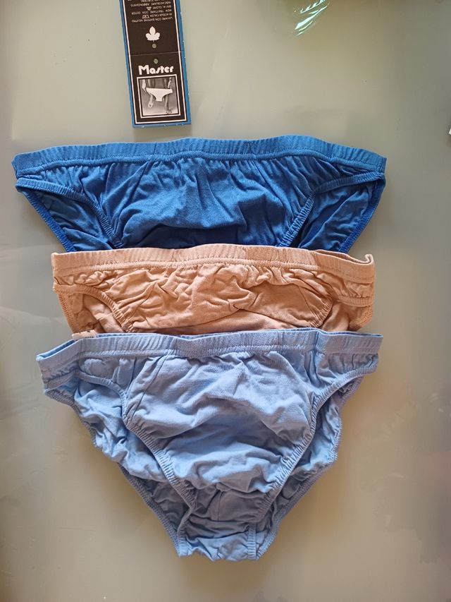 3 Slip Uomo Master in puro cotone. Tg.3/S