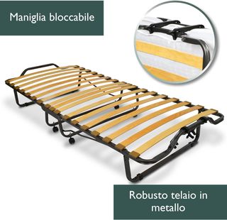 Cama Plegable (Colchón incluido) 90x200-Como Nueva