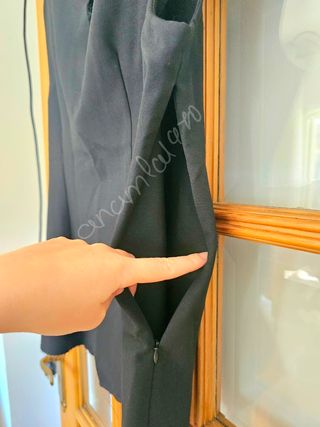 Top cuerpo estructura hombreras negro zara