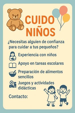 Cuido niños/niñera