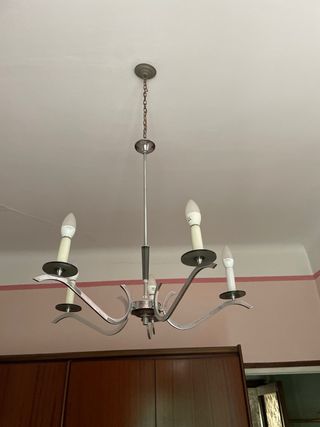 Lampara antigua 5 brazos
