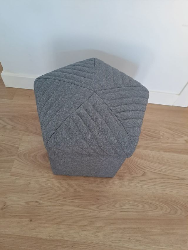 Puff gris almacenaje