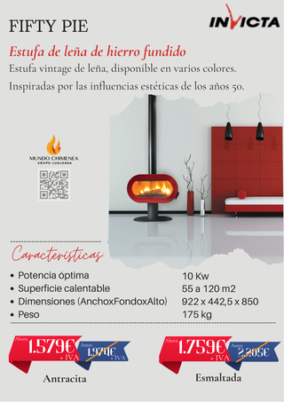 Estufas de Leña/Marca INVICTA