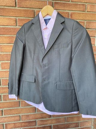 Traje niño gris - chaqueta y pantalón 
TALLA - 8
