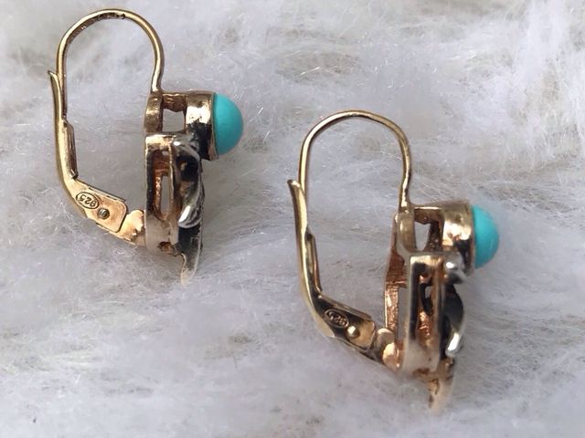 PENDIENTES PLATA 925 BAÑADOS EN ORO