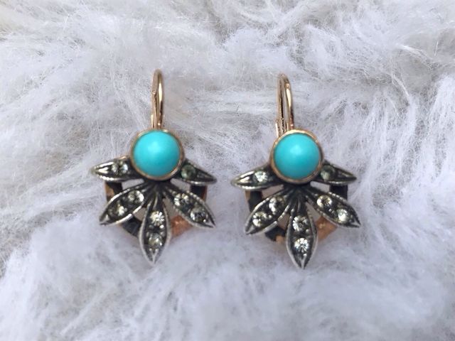 PENDIENTES PLATA 925 BAÑADOS EN ORO