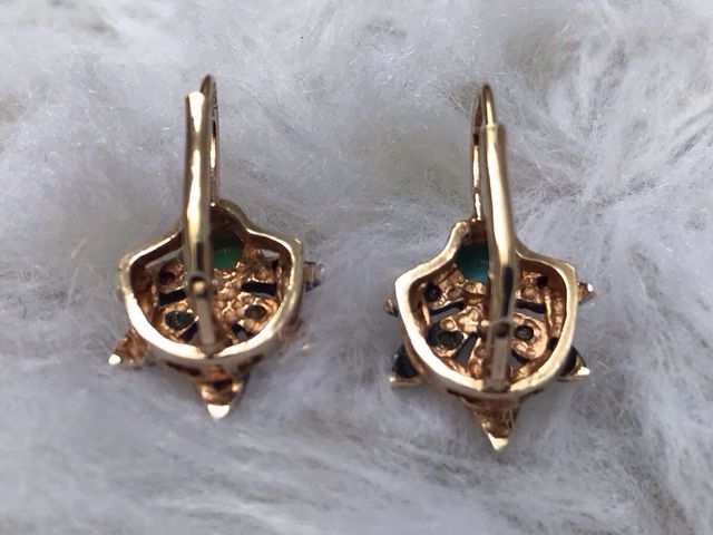PENDIENTES PLATA 925 BAÑADOS EN ORO