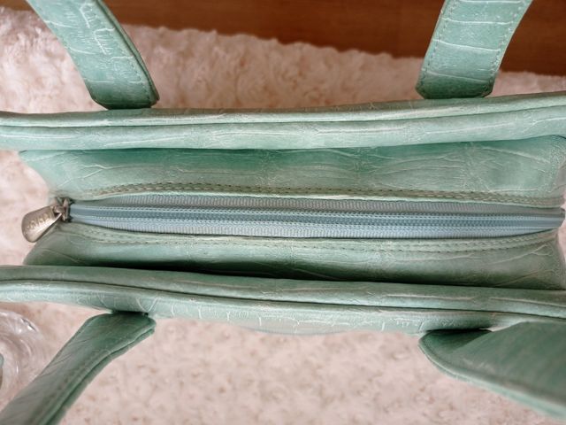 Bolso polipiel verde agua