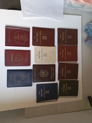 Lote 11  Carteras pruebas Numismática España