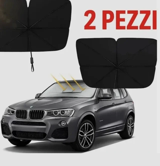 Parasole auto 2pz 140x80cm Parabrezza Anteriore