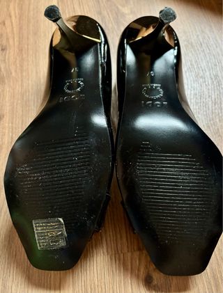 Sandalias Lodi tacón charol negro 37