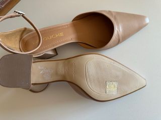 Zapatos La Touche beige tacón bajo