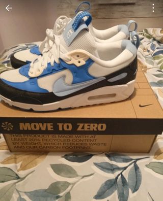 Nike Air Max Dawn (37.5) Azul-Blanco