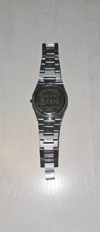 Reloj acero inoxidable - Pulsera color plata