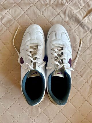 Zapatillas Nike Cortez Blancas Moradas 45
