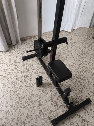 Máquina de remo de espalda