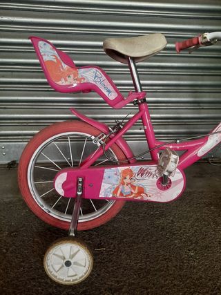 Bicicletta bimba Winx 16" con rotelle