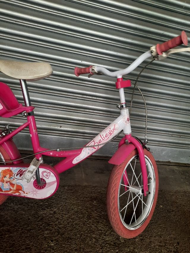 Bicicletta bimba Winx 16" con rotelle
