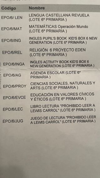Libros de 6°EPO