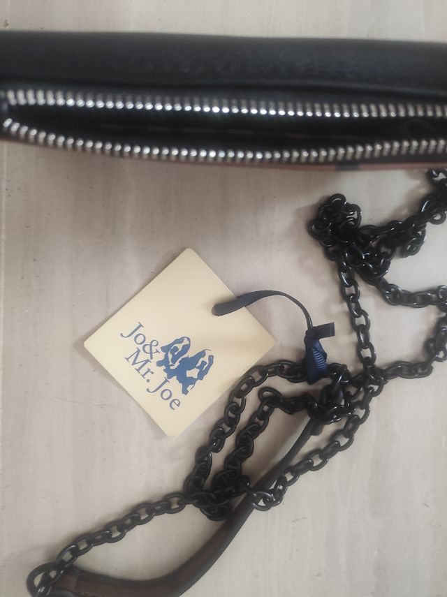 Bolso bandolera móvil negro-marrón