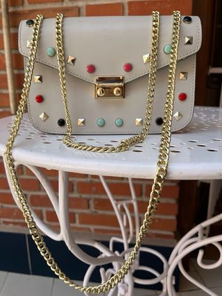 Bolso bandolera beige